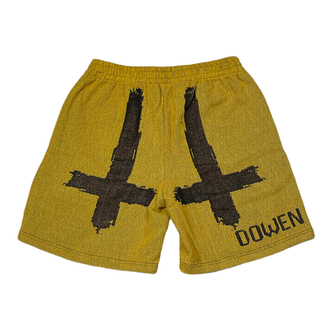 "PIXEL LUNG" TAPESTRY SHORTS