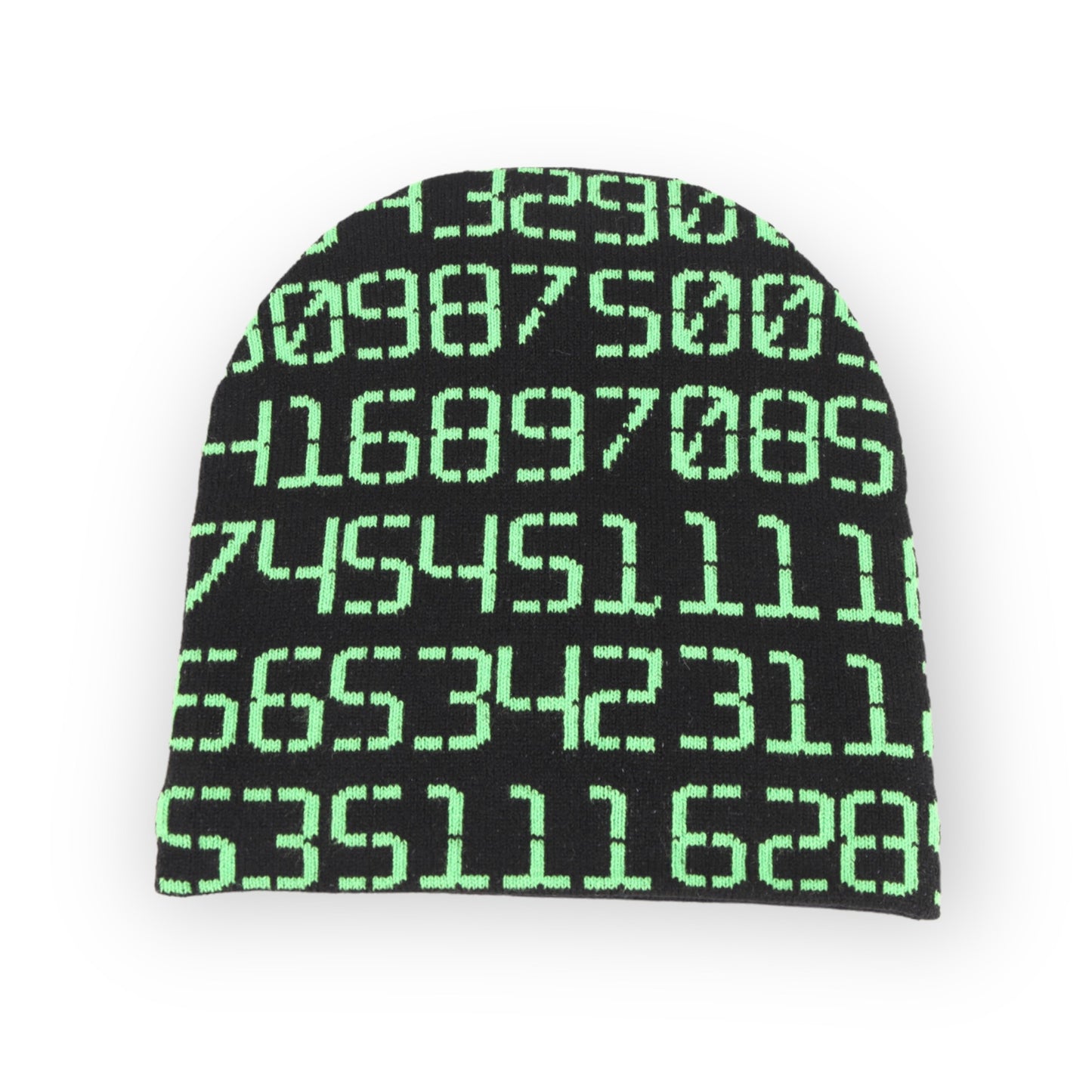 "HACKED" GREEN BEANIE